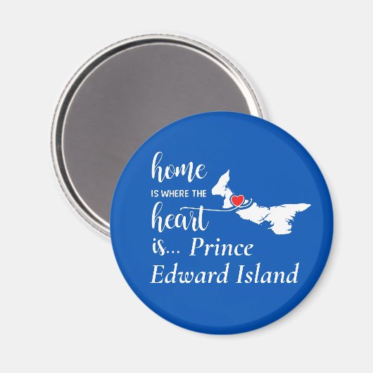 Prince Edward Island Home is waar Heart Magneet (Voorkant / Achterkant)