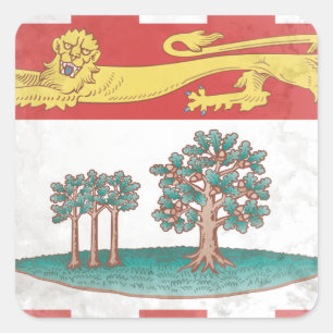 Prince Edward Island Vierkante Sticker