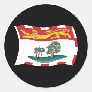 Prince Edward Island Vlagsticker Ronde Sticker