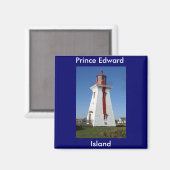 Prince Edward Island-vuurtoren Magneet (Voorkant / Achterkant)