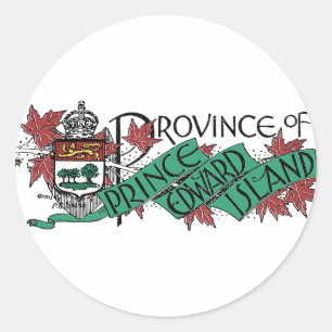 Prince Edward Island - wapenschild Ronde Sticker