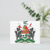 Prince Edward Islands (Canada) Wapenmunt Briefkaart (Staand voorkant)