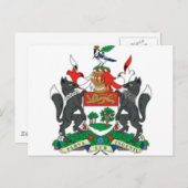 Prince Edward Islands (Canada) Wapenmunt Briefkaart (Voorkant / Achterkant)