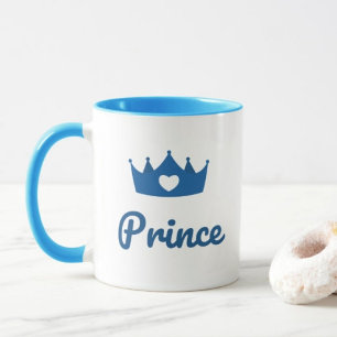 Prince en Princess Modern Typography Coffee Mok