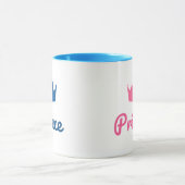 Prince Et Princesse Typographie Moderne Café Mug (Centre)