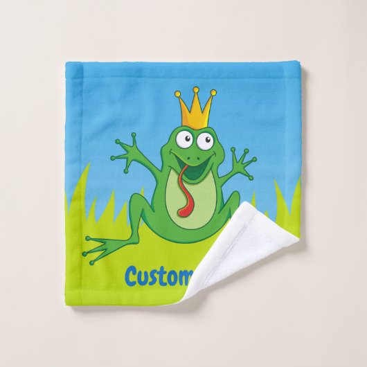 Prince Frog Bad Handdoek (Wasdoekje)