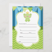 Prince Frog Invitation Fill In (Devant)