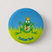 Prince Frog Pinback Button (Voorkant)