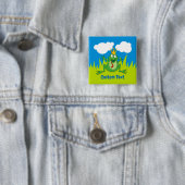Prince Frog Pinback Button (In situ)