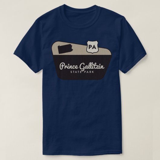 Prince Gallitzin State Park Pennsylvania Welkom S T-shirt (Design voorkant)
