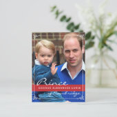 Prince George en Prince William Briefkaart (Staand voorkant)
