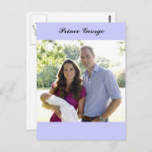 Prince George Kate William Royal Baby Briefkaart (Voorkant / Achterkant)