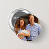 Prince George Ronde Button 5,7 Cm (Voorkant /achterkant)