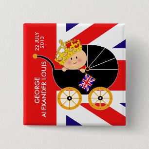 Prince George Royal Baby Button