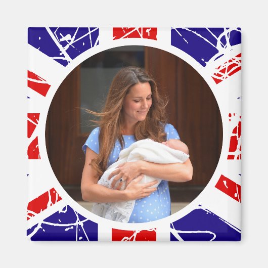 Prince George Royal Baby Magneet (Voorkant)