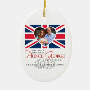 Prince George - William & Kate Keramisch Ornament
