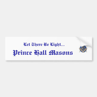 Prince Hall Bumpersticker