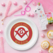 Prince Hall Mason Papieren Bordje (Feest)