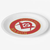 Prince Hall Mason Papieren Bordje (Gekanteld)