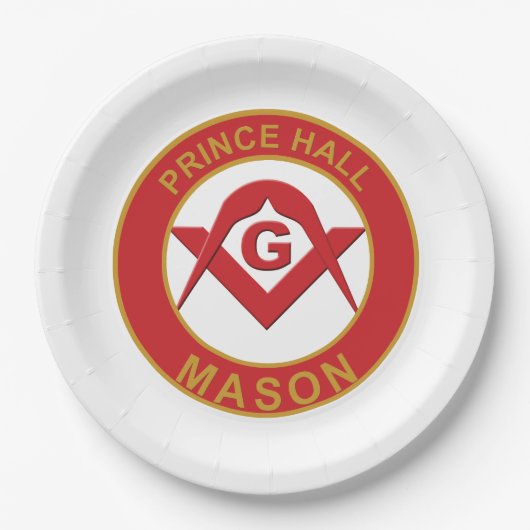 Prince Hall Mason Papieren Bordje (Voorkant)