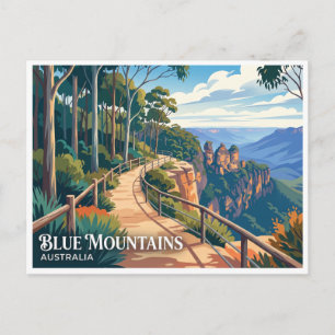 Prince Henry Cliff Walk Katoomba Australië Briefkaart
