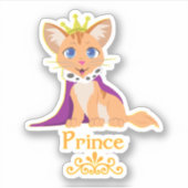 Prince Kitten Sticker (Voorkant)