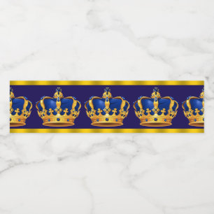 Prince Koning Kroon Waterfleslabels Waterfles Etiket