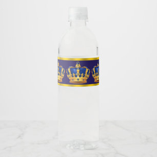 Prince Koning Kroon Waterfleslabels Waterfles Etiket