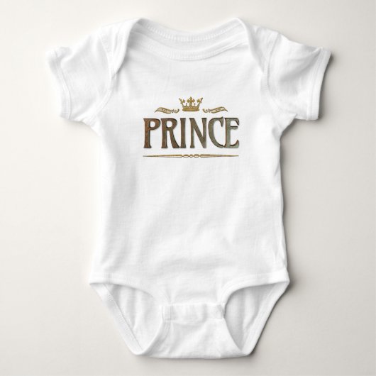 Prince Lettering - Koninklijke Middeleeuwse Grote  Romper (Voorkant)