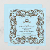 Prince  Lijst Boy Baby shower Uitnodiging (Voorkant / Achterkant)