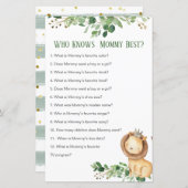 Prince Lion Greenery die mama het beste spel kent (Voorkant / Achterkant)