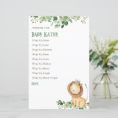 Prince Lion Greenery Floral Prayers for Baby (Staand voorkant)