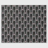 Prince of Darkness – Rock Legend Pattern Wrapping Cadeaupapier (Vlak)