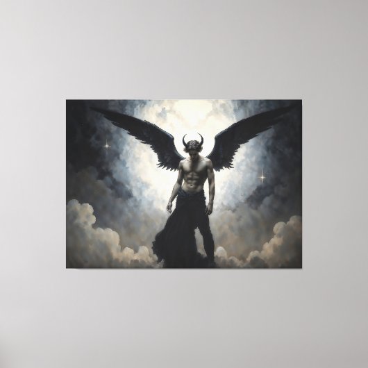 Prince of Hell Lucifer Canvas Afdruk (Voorkant)