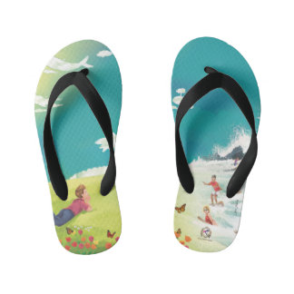 PRINCE OF WHALES WHALE WATCHING Toddler Teenslippe Kinder Teenslippers