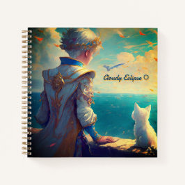 Prince & Princess met Cat Ocean Spiral Notitieboek