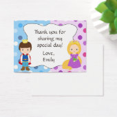 Prince Princesse Cadeau Faveur Tag Étiquette Merci (Bureau)