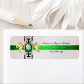 Prince & Princesse Green Champange Étiquettes de a (En situation)