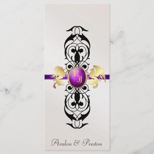 Prince & Princesse Purple Jewel Wedel Programme de (Devant)
