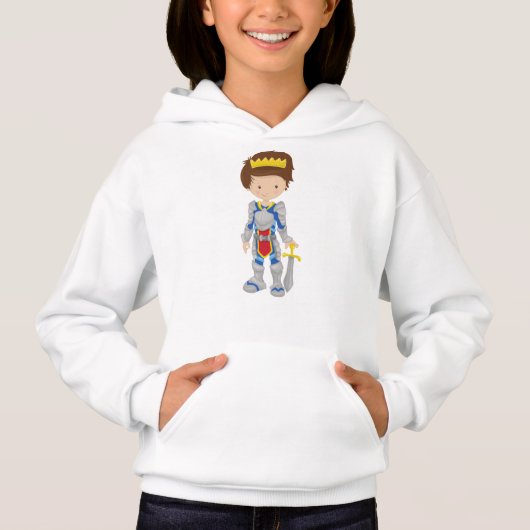 Prince, Roi, Chevalier, Couronne, Épée, Cheveux Br (Devant)