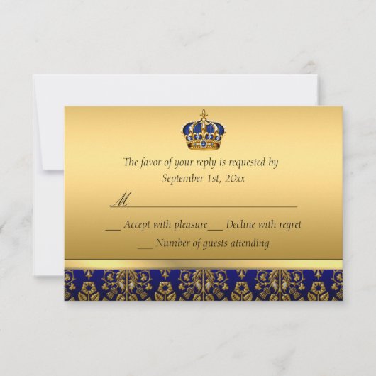 Prince Royal Baptême de la Couronne bleue RSVP (Devant)