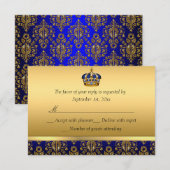 Prince Royal Baptême de la Couronne bleue RSVP (Devant / Derrière)