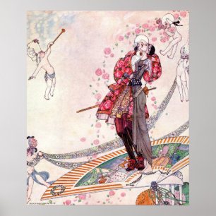 Prince Souci over de Fan door Kay Nielsen Poster