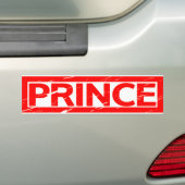 Prince Stamp Bumpersticker (Op auto)