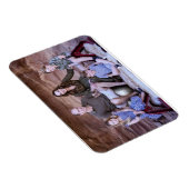 Prince William et famille déc 2021 stylisé Magnet (Côté Droit)