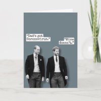 Prince William et Prince Harry - carte drôle