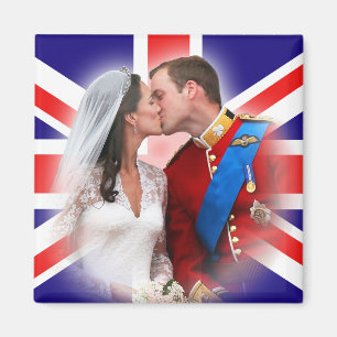 Prince William & Kate Balcony Magnet de baiser