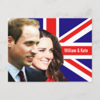 Prince William & Kate Postcard