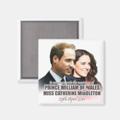 Prince William & Kate Royal Mariage Magnet (Recto/Verso)
