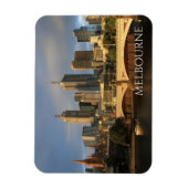 Princes Bridge, Yarra River, Melbourne Silhouet Magneet (Verticaal)